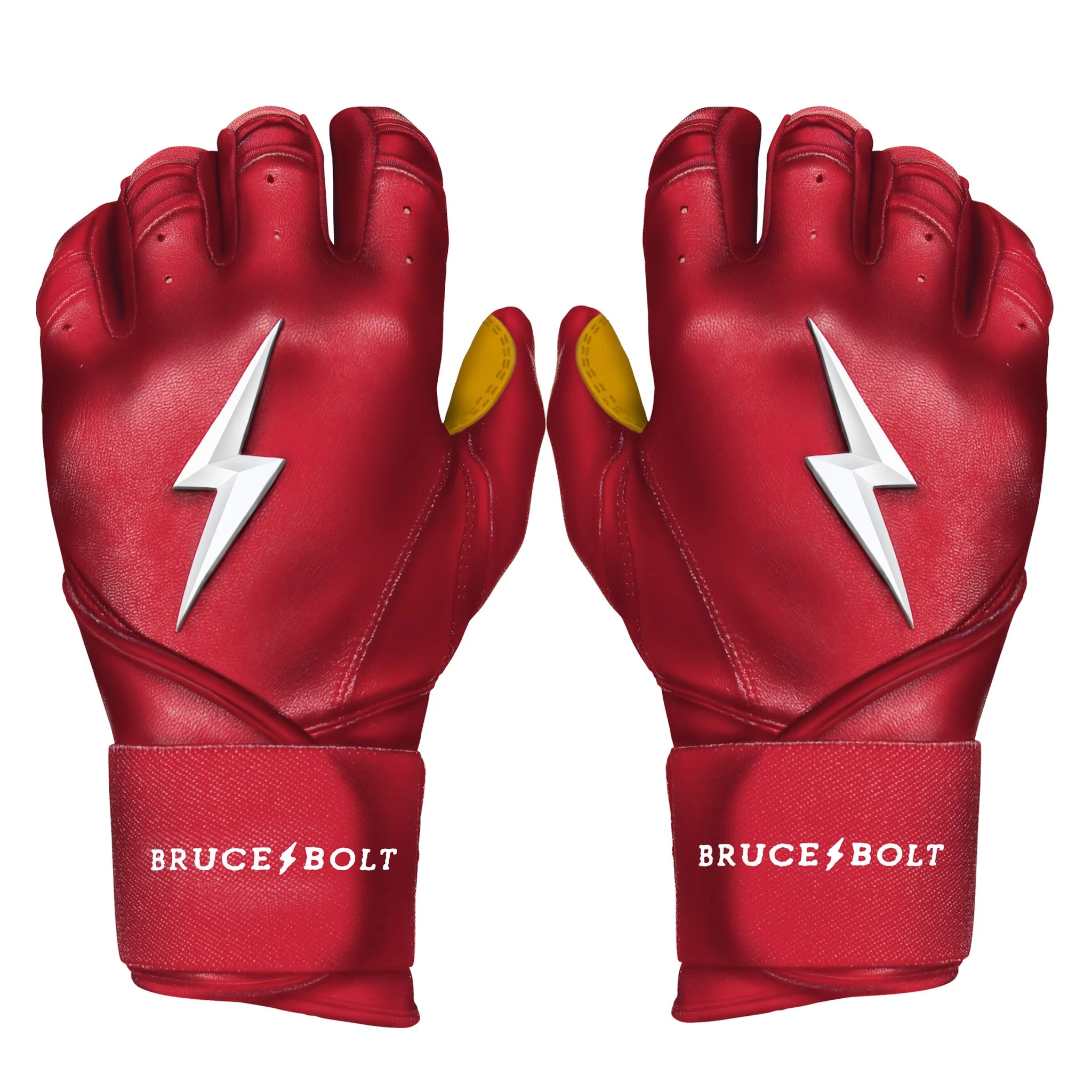 PREMIUM PRO Long Cuff Batting Gloves | RED