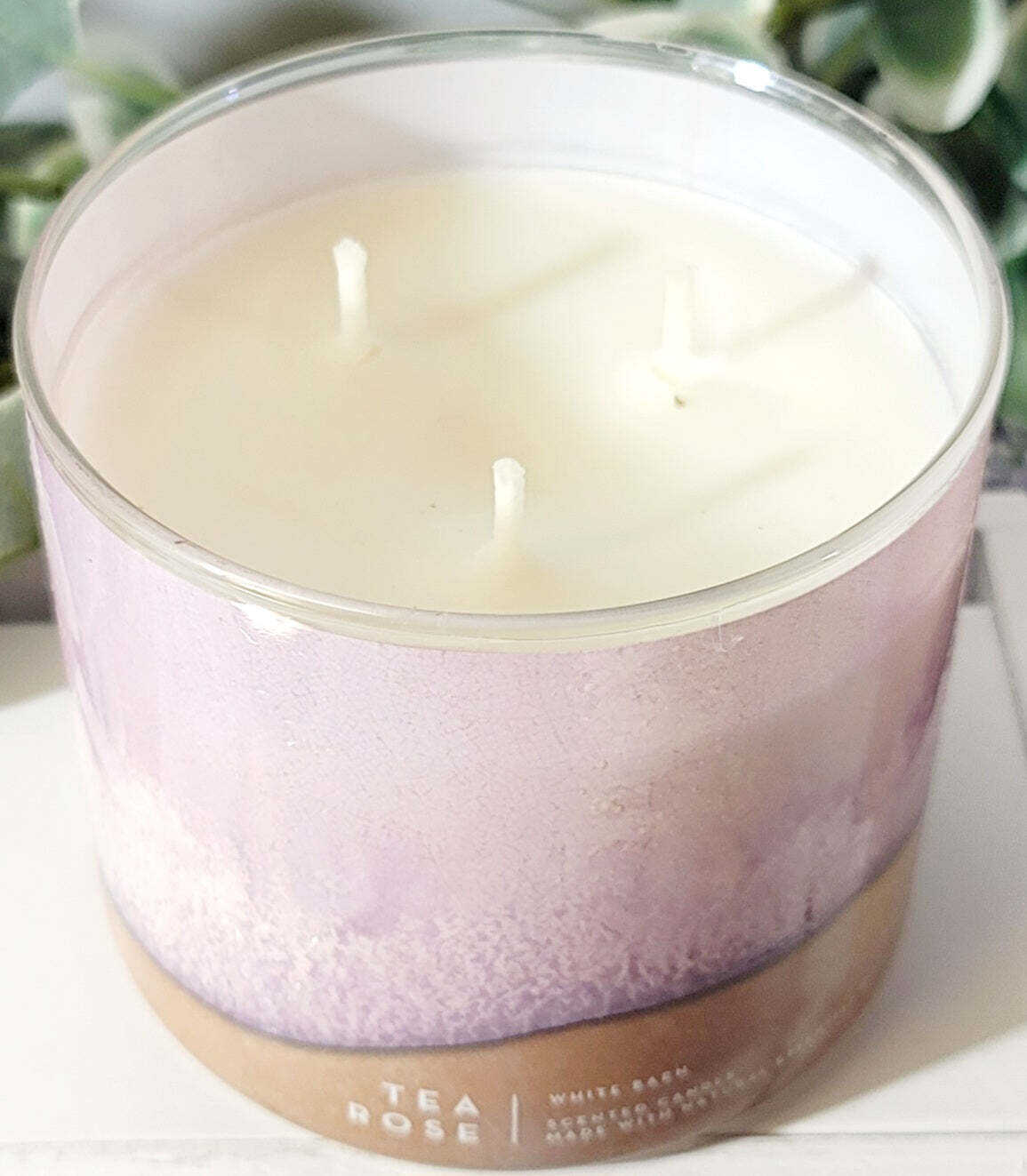 Tea Rose 3 Wick Candle 14.5 oz. New 2023