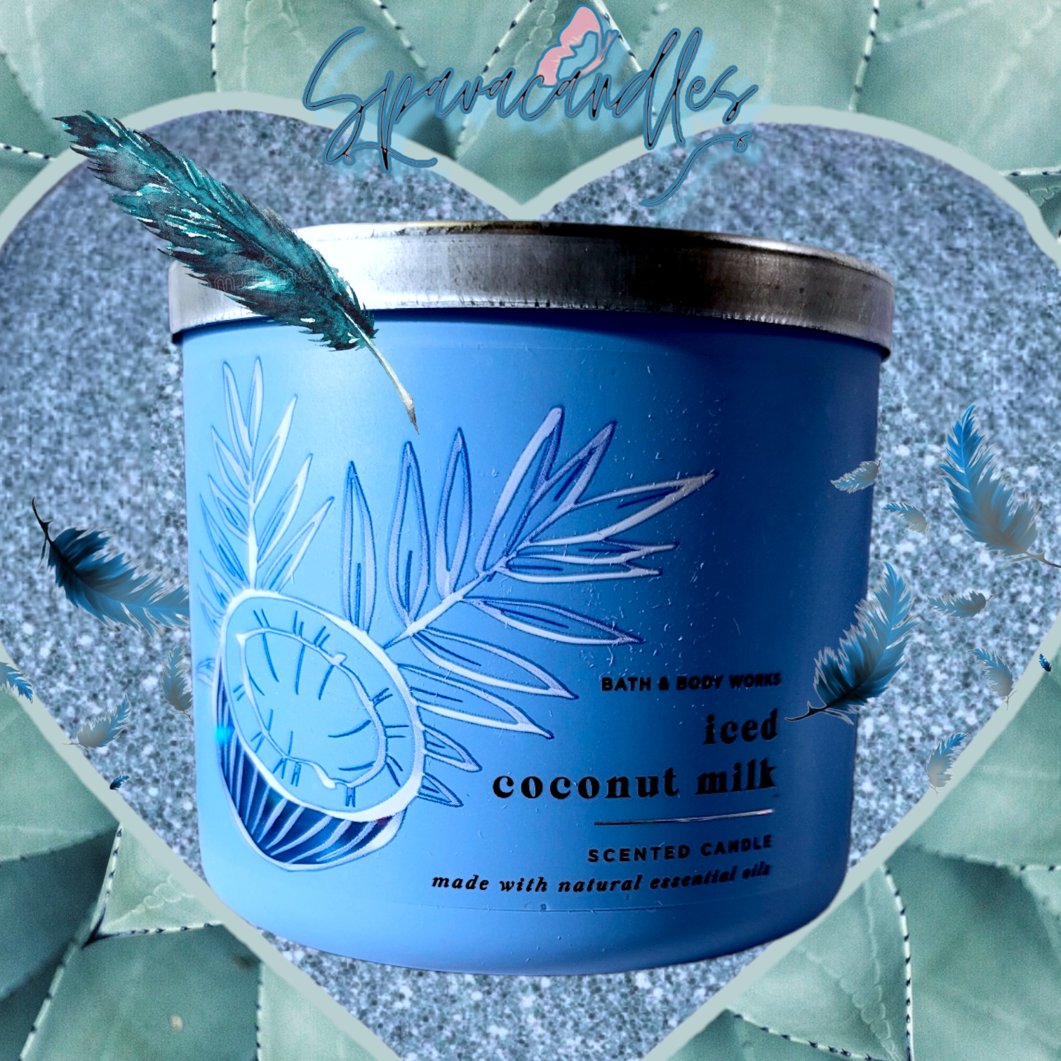 Iced coconut milk 3 Wick Candle 2023