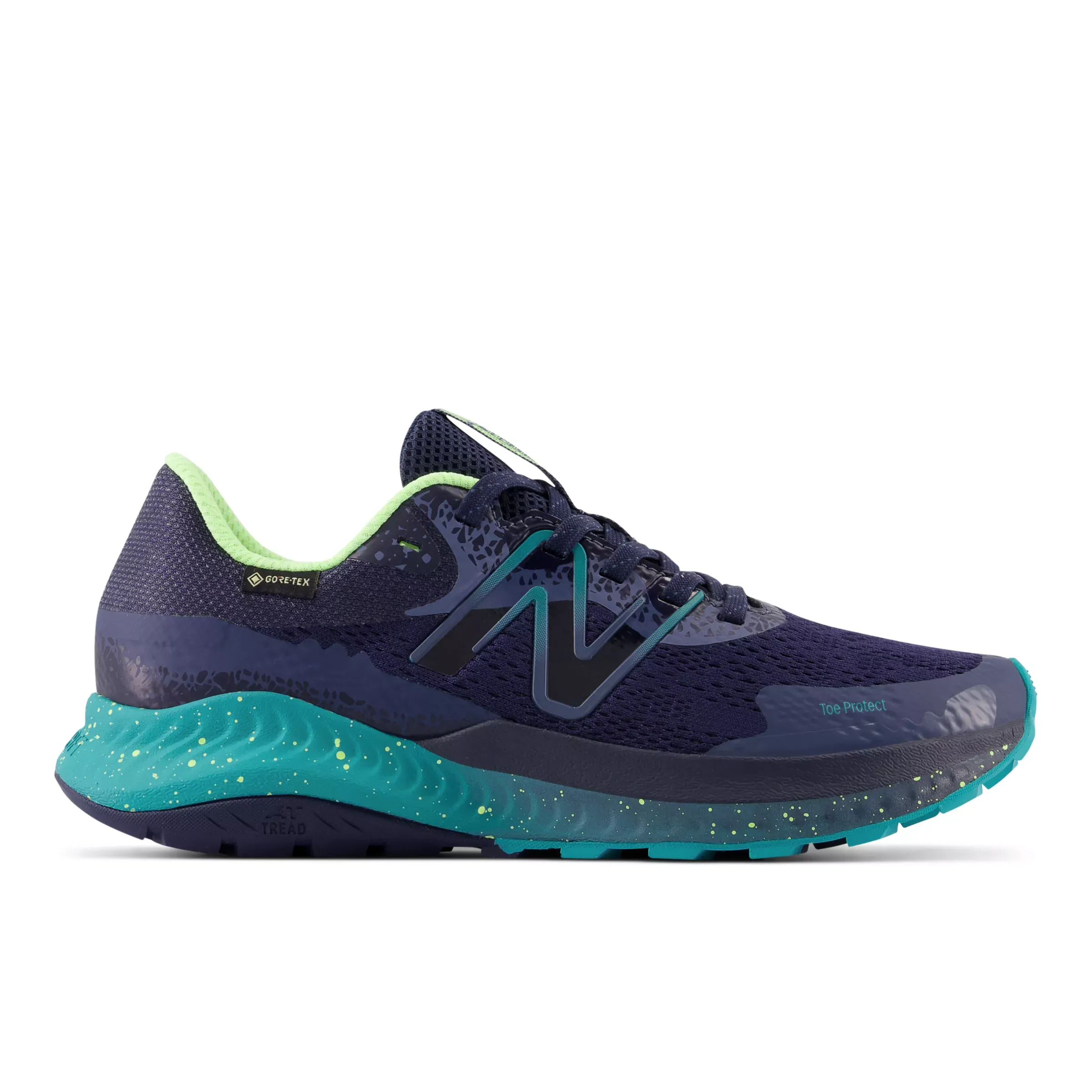 DynaSoft Nitrel v5 GTX - Natural Indigo with Electric Teal and Bleached Lime Glo