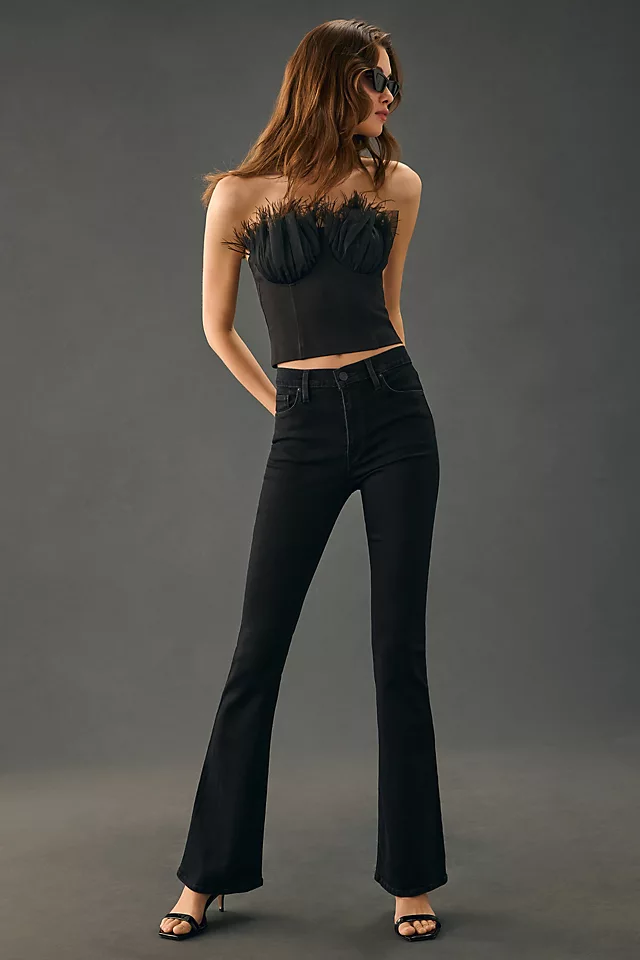 Hudson Barbara High-Rise Bootcut Jeans BLACK