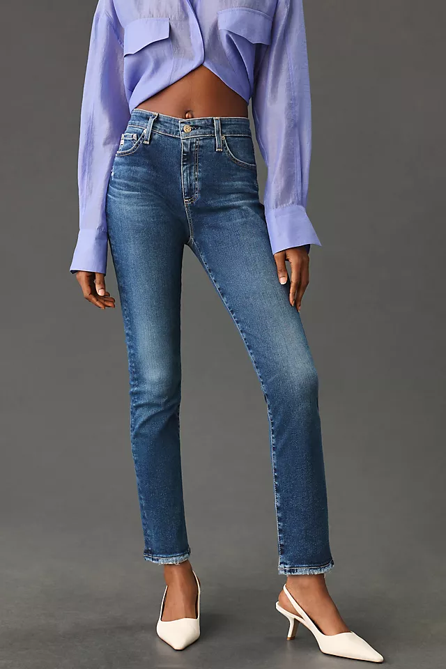 AG Mari Crop High-Rise Slim Straight Jeans 12 YEARS RURAL