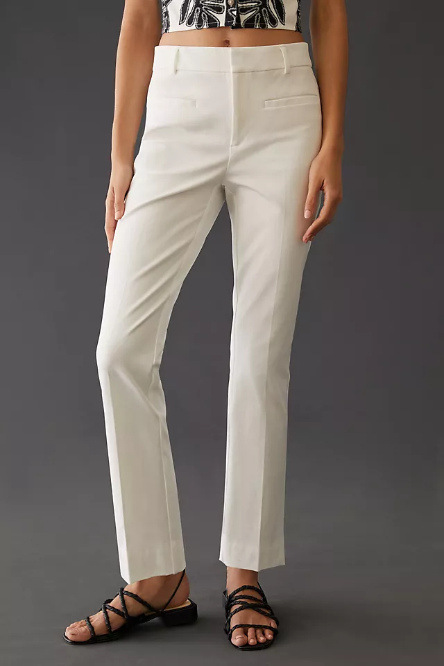 Maeve The Essential Slim Kick Flare Pants WHITE