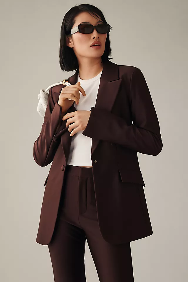 Good American Disco Sculpted Blazer BROWN