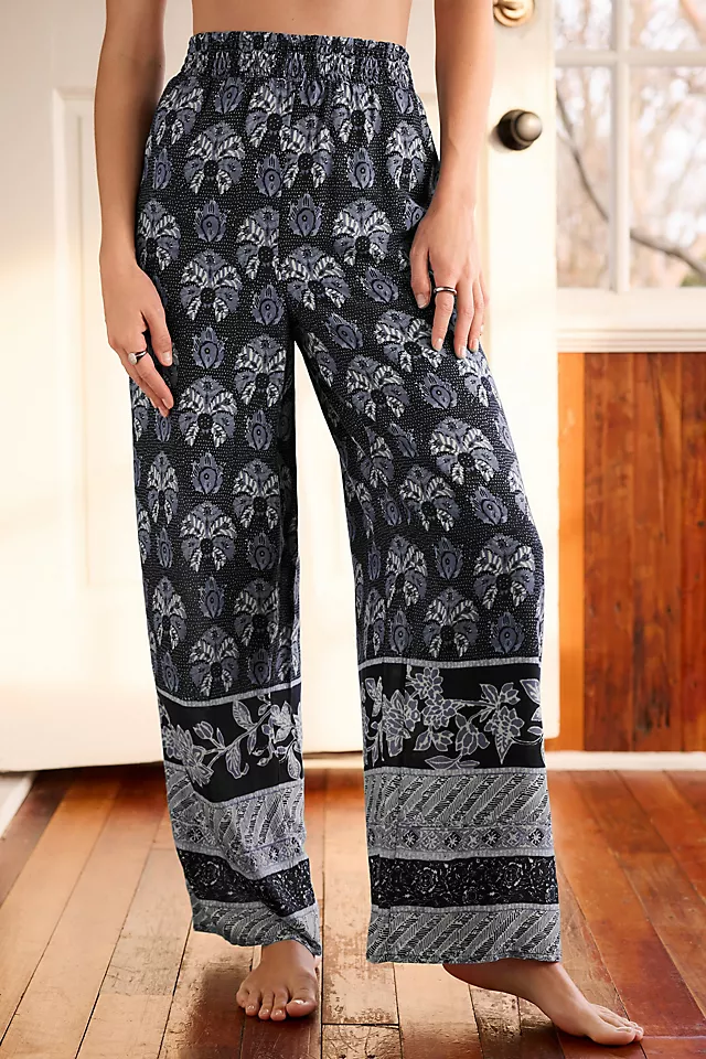 Mark D. Sikes Pull-On Sleep Pants BLUE MOTIF
