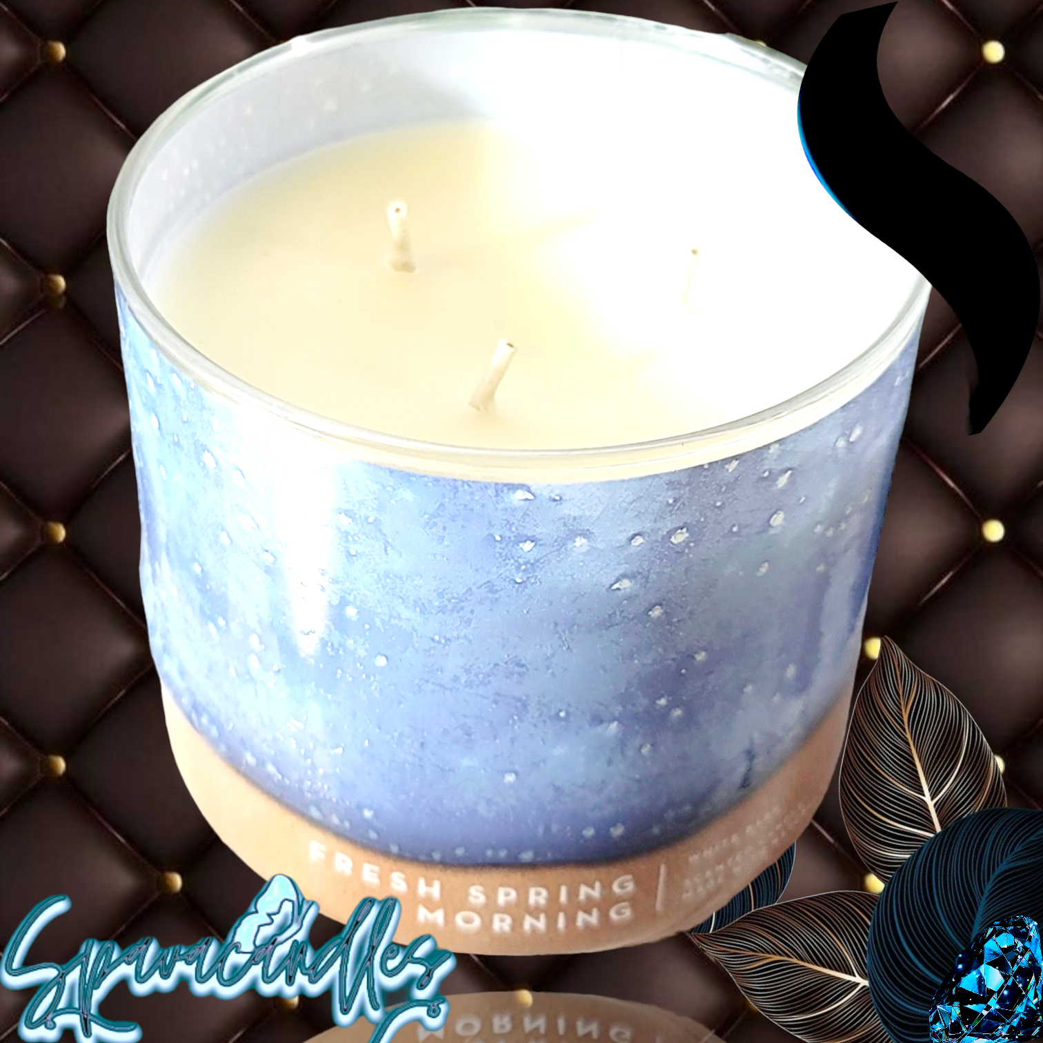fresh spring morning 3 Wick Candle White Barn