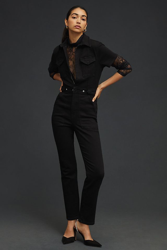 Good American Fit for Success Jumpsuit BLACK099
