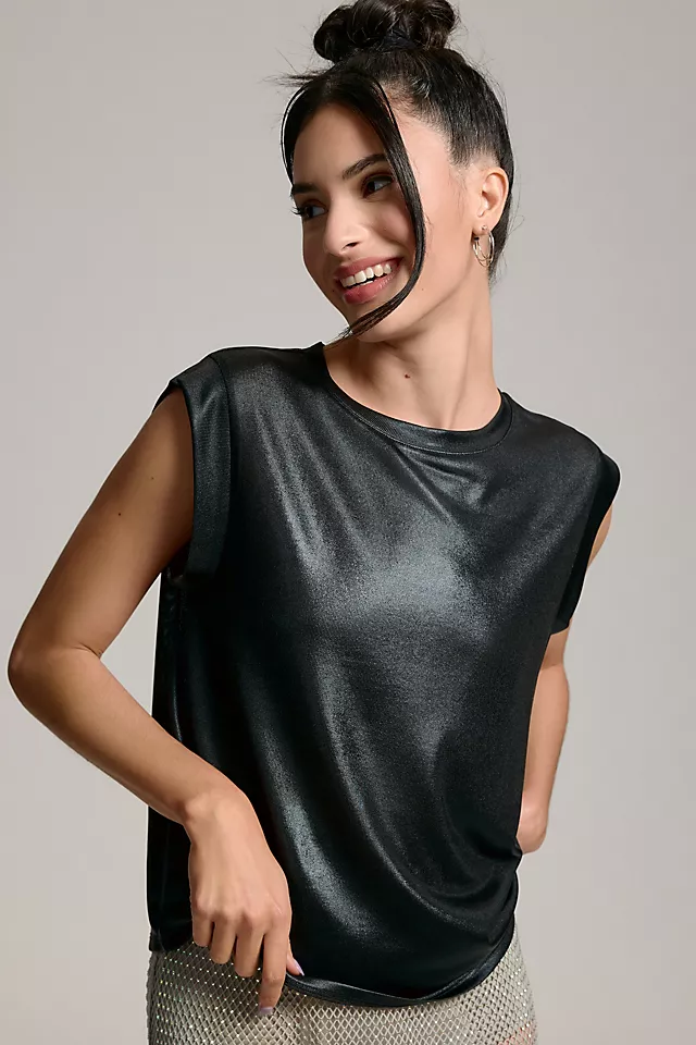 Porridge Shine Muscle Tee BLACK