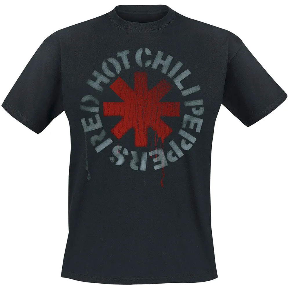 RED HOT CHILI PEPPERS Attractive T-Shirt, Red Asterisk