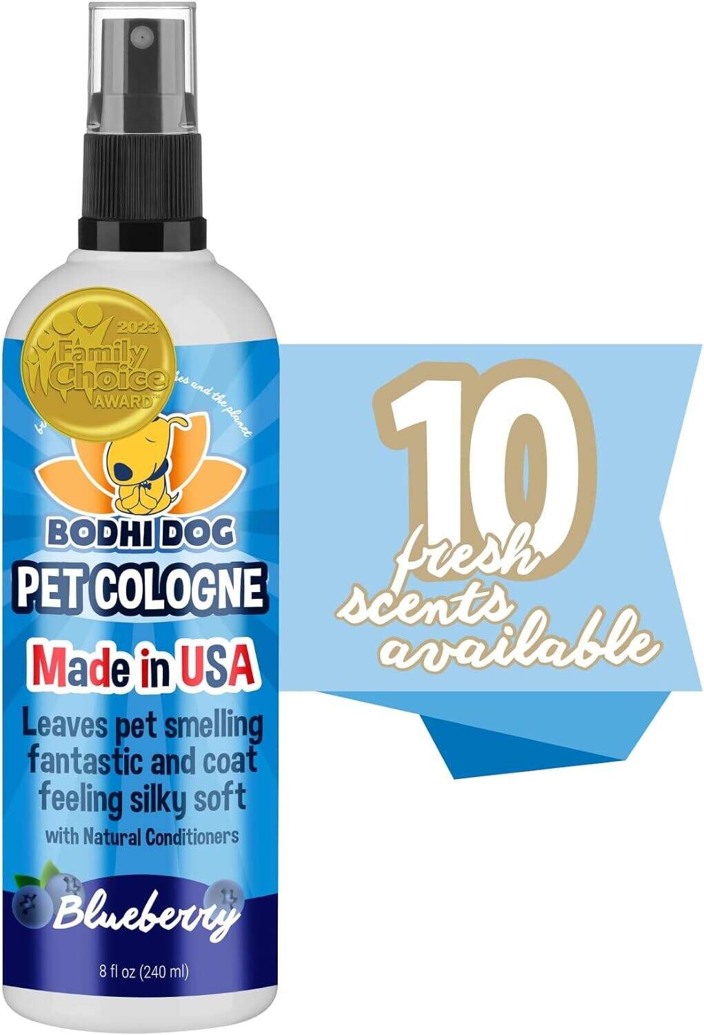 Bodhi Dog Natural Dog Cologne | Premium Scented Deodorizing Body Spray for Dogs & Cats | Neutralizes Strong Odors | Dog Perfume with Natural Dog Conditioner | Made in USA (Baby Powder, 4 Fl Oz)