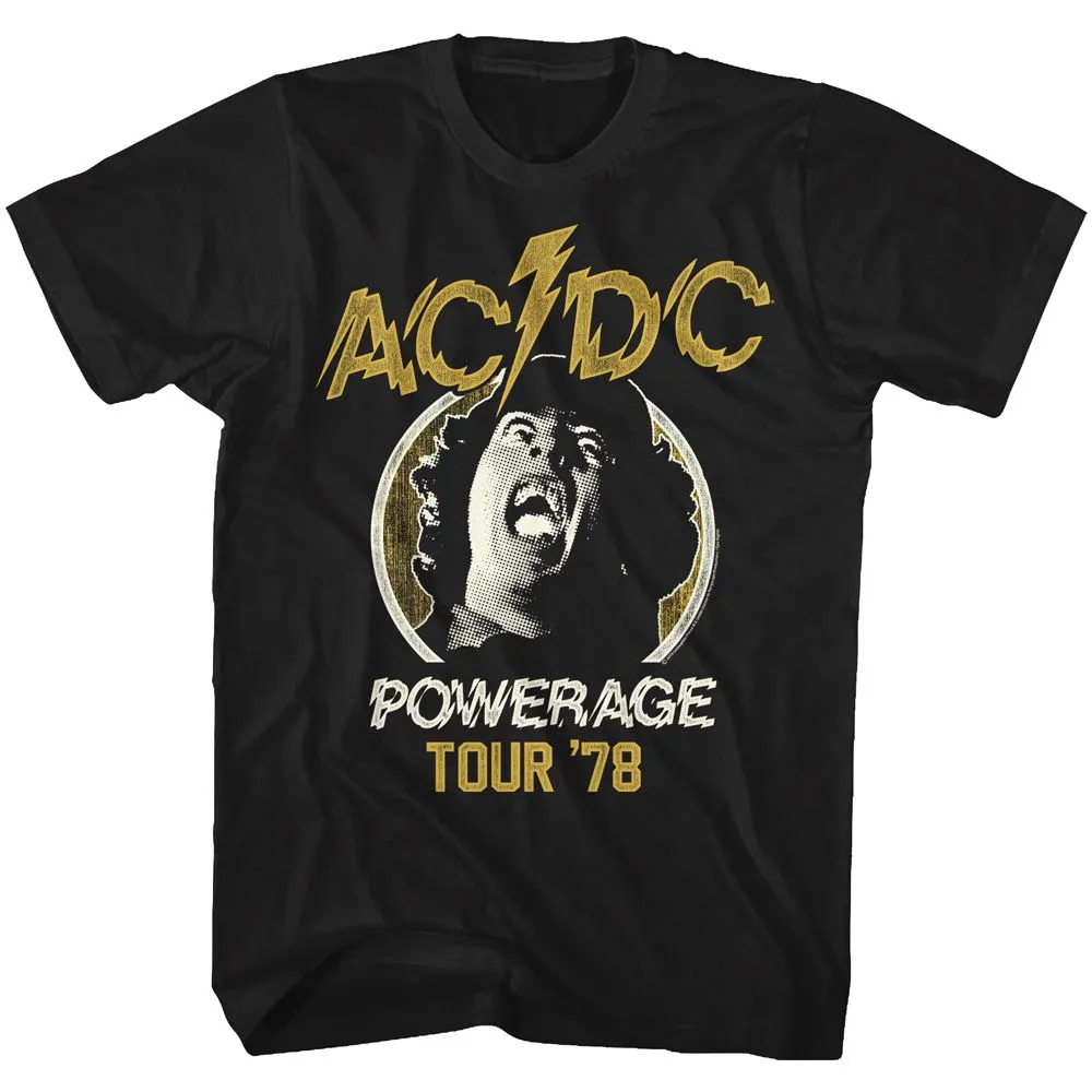 AC/DC Eye-Catching T-Shirt, Powerage Tour 78