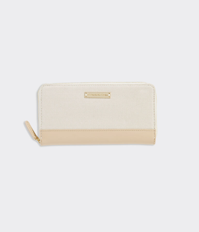 Textured Canvas Wallet