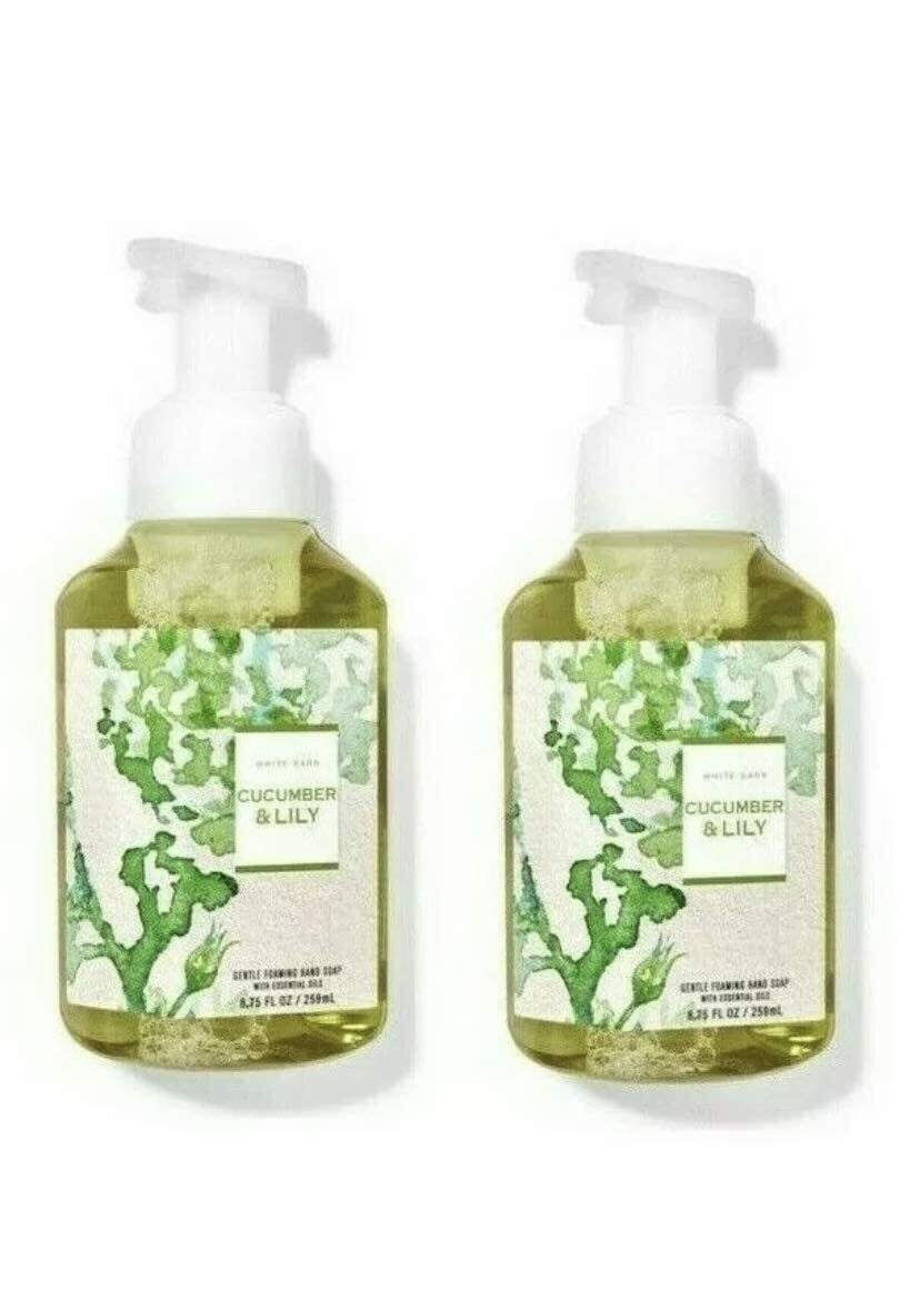 White Barn by Bath & Body Works Gentle Foaming Hand Soap in Mahogany Teakwood (2 Pack)