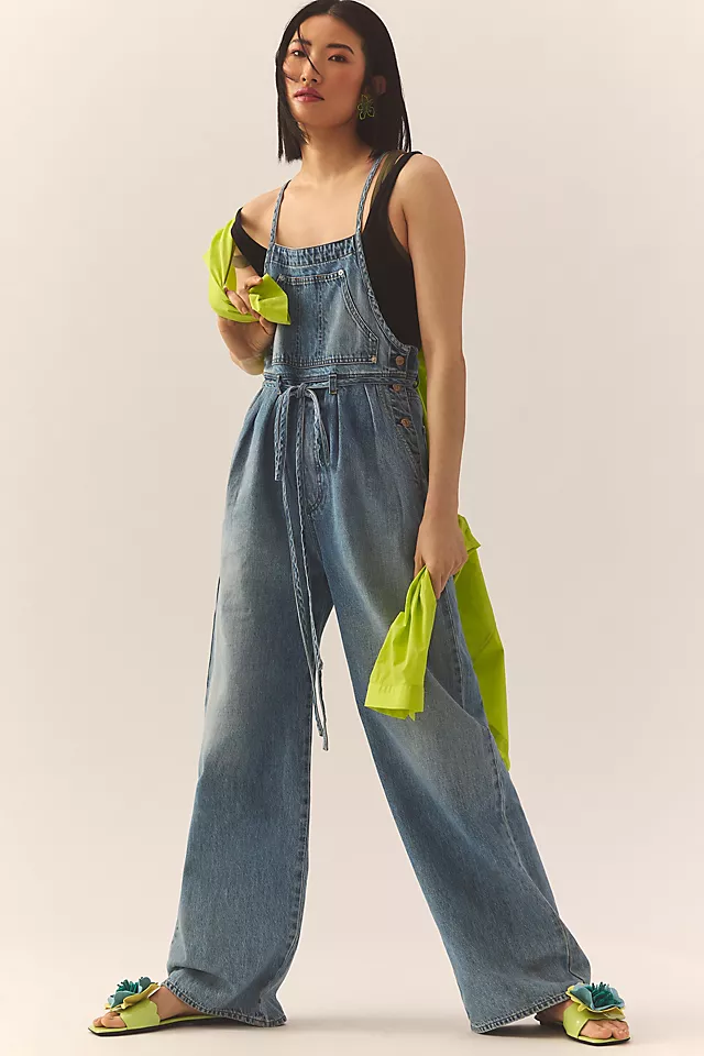 Citizens of Humanity Mallory Wide-Leg Overalls LIGHT CATCHER