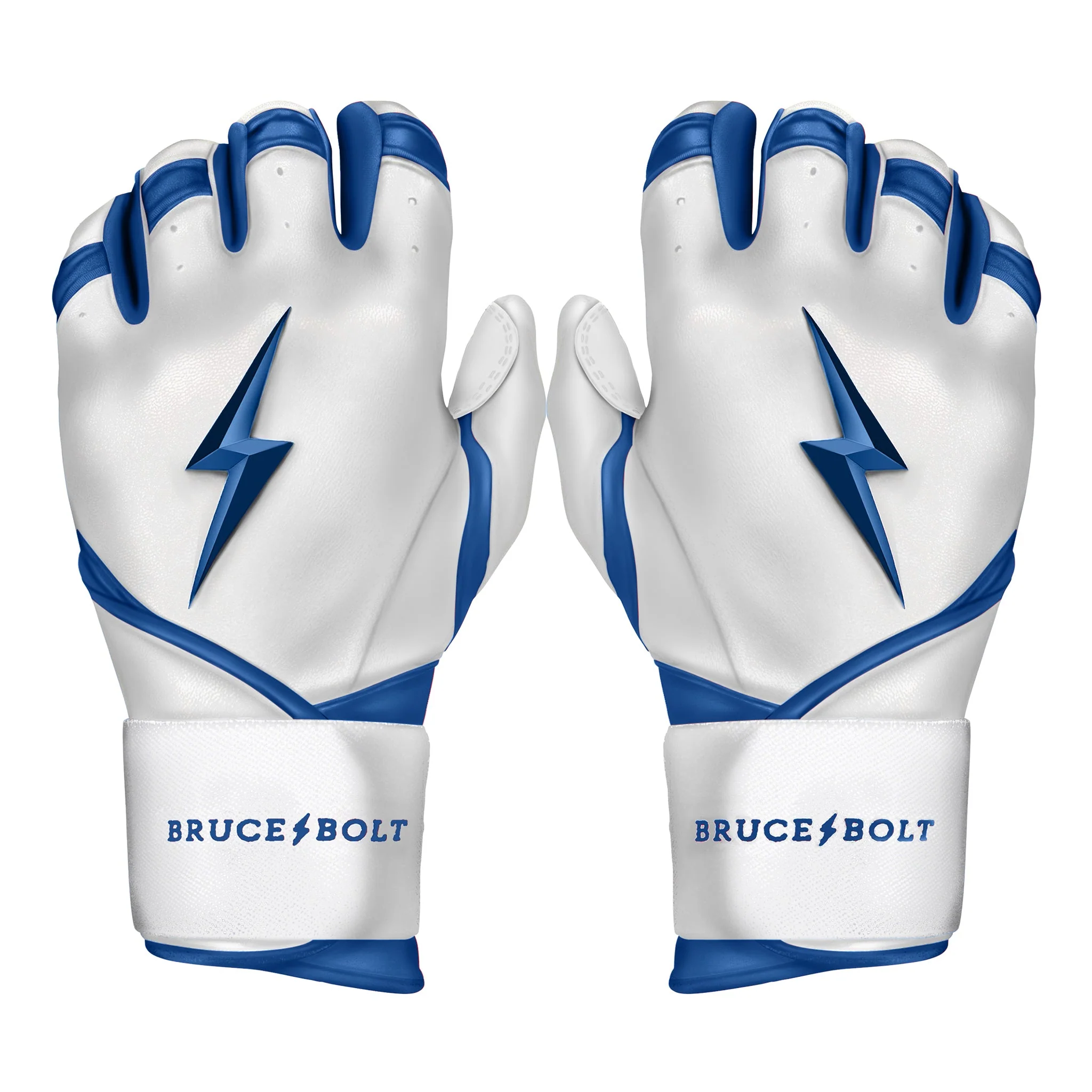 PREMIUM PRO CHROME Series Long Cuff Batting Gloves | ROYAL