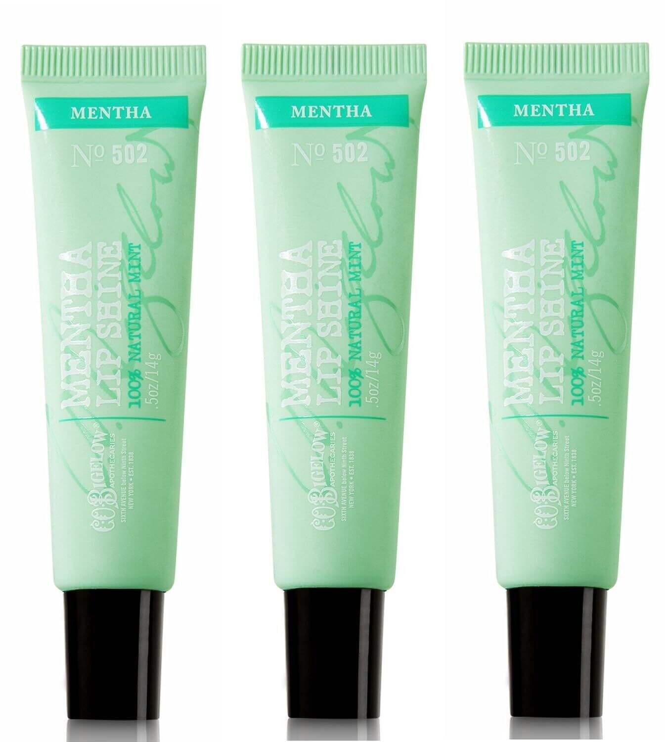 Bath & Body Works C.O. Bigelow Mentha Lip Shine #502 3 Pack
