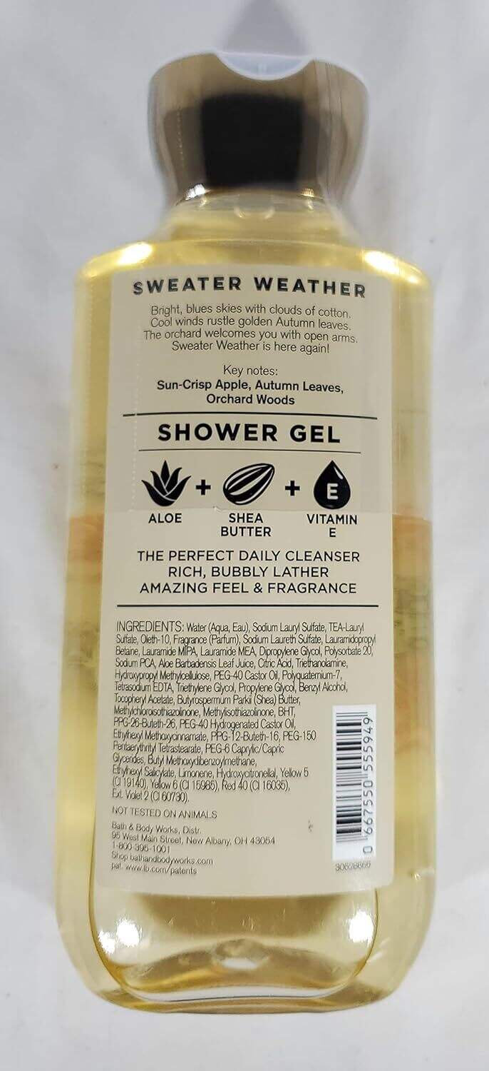 Bath and Body Works Sweater Weather Shower Gel Fall 2020 Collection 10 Ounce Body Wash