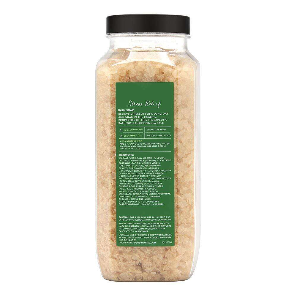 Bath & Body Works Bath & Body Works Aromatherapy Stress Relief Eucalyptus Spearmint 17.0 Oz Bath Soak, 17.0 Oz