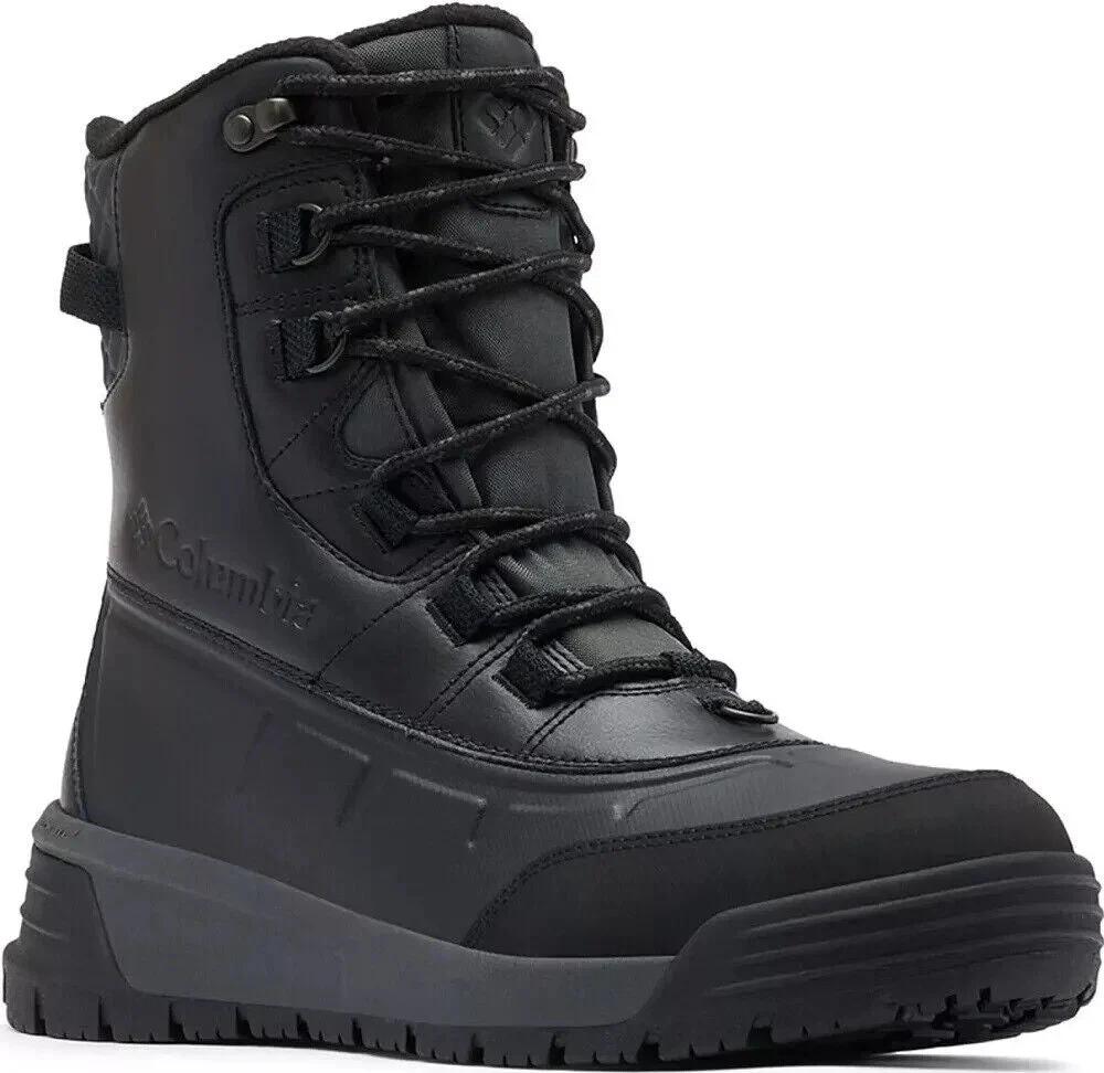 Columbia Bugaboot Celsius BM9458-010 Boots Men's Black Leather Waterproof TF1747