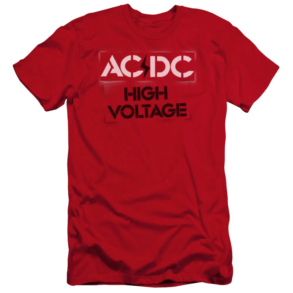 Premium AC/DC T-Shirt, Stencil High Voltage