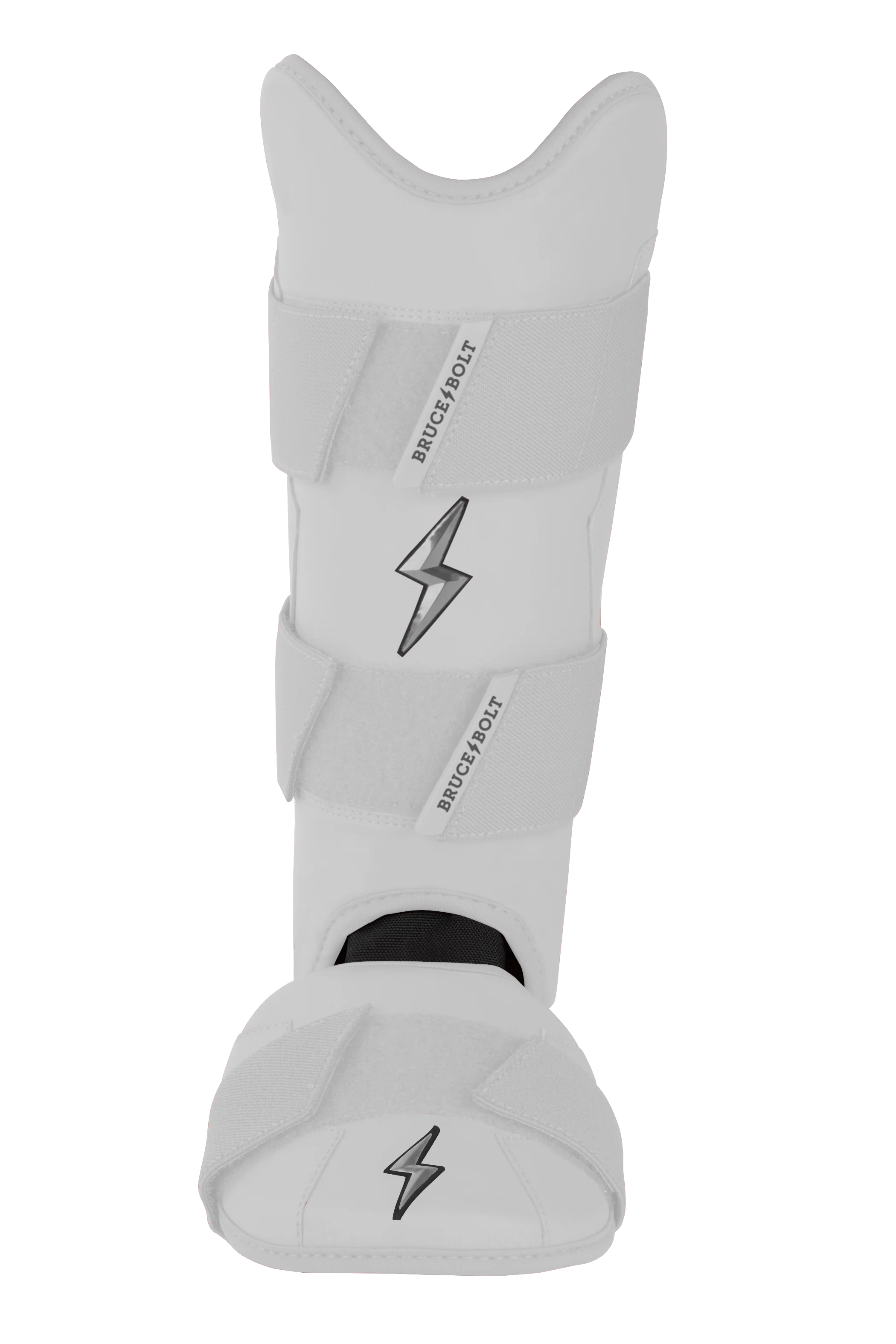 BRUCE BOLT Chrome Series Leg Guard - WHITE