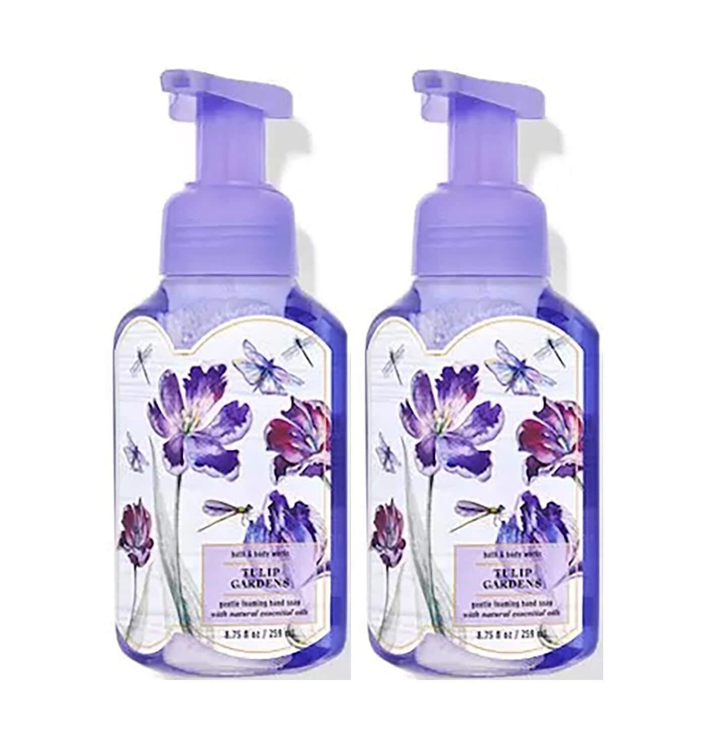 Bath & Body Works Bath and Body Works Tulip Gardens Gentle Foaming Hand Soap 8.75 Ounce 2-Pack (Tulip Gardens) 17.5 Ounce