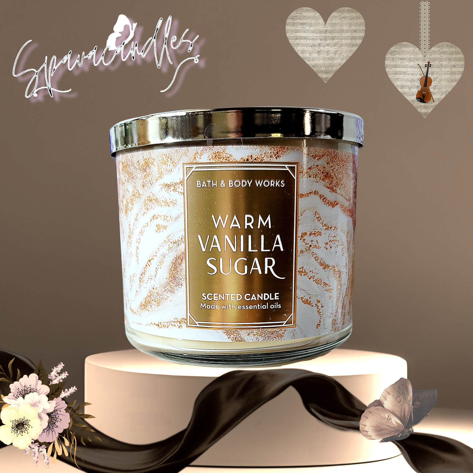 Warm Vanilla Sugar 3 Wick Candle 2023