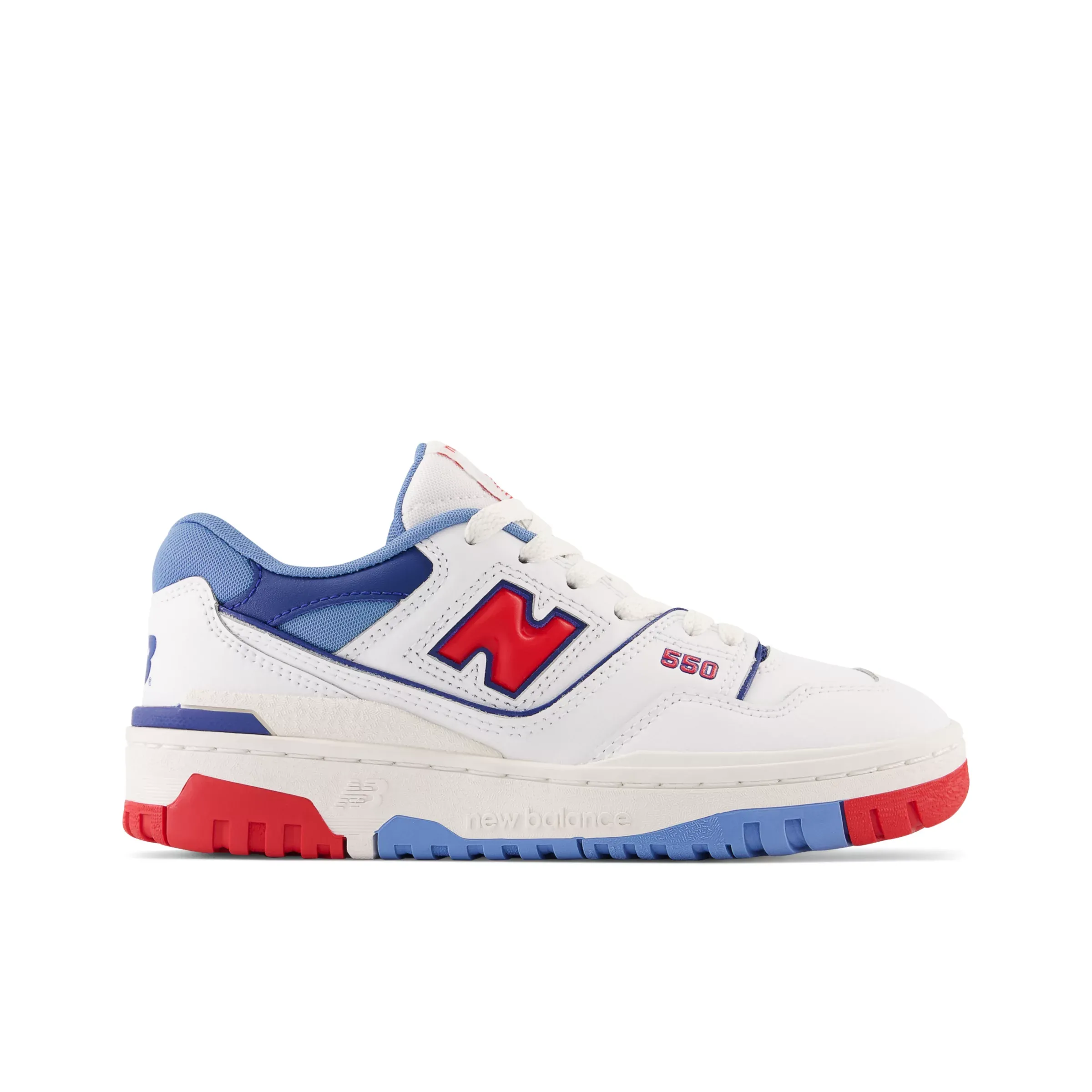 550 - White with True Red and Atlantic Blue