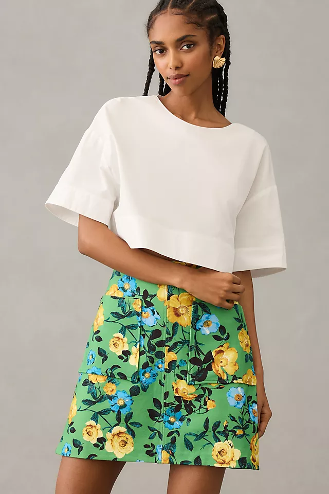 The Marisela Mini Skirt by Maeve GREEN
