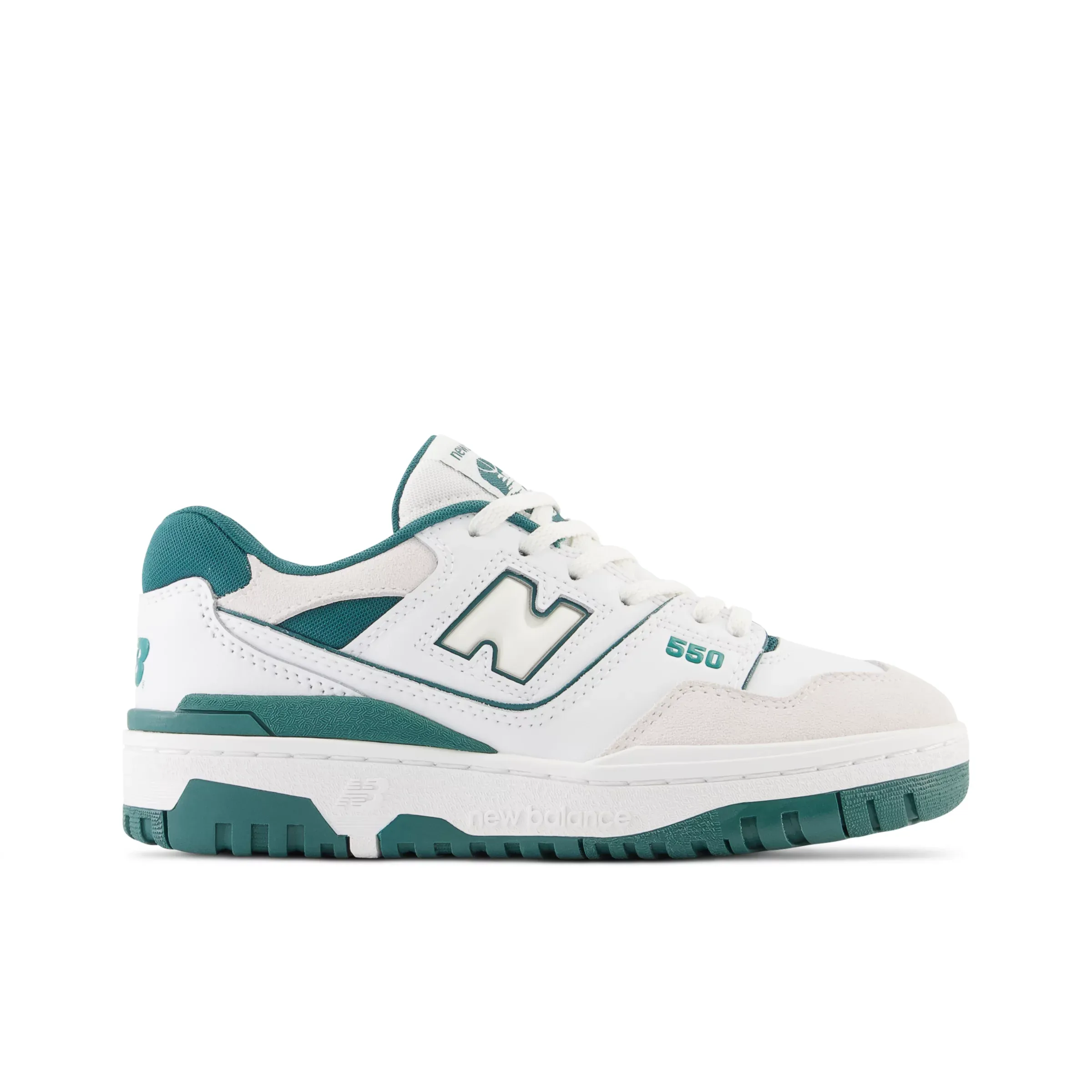 550 - White with Vintage Teal
