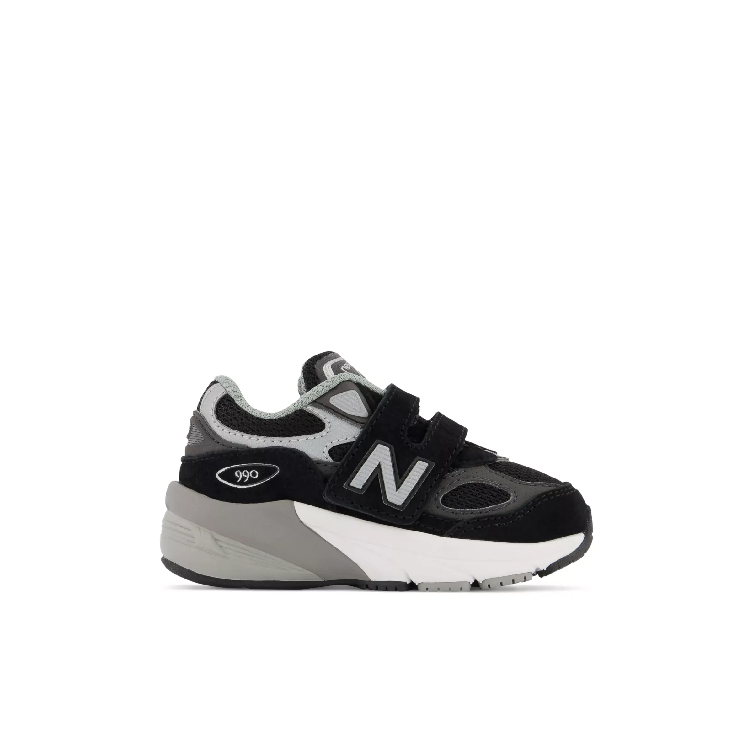 990v6 Hook and Loop - Black with Silver