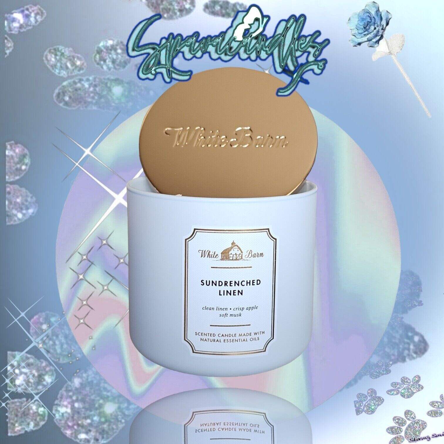 SUN-DRENCHED LINEN 3-Wick Candle 14.5 oz US Seller