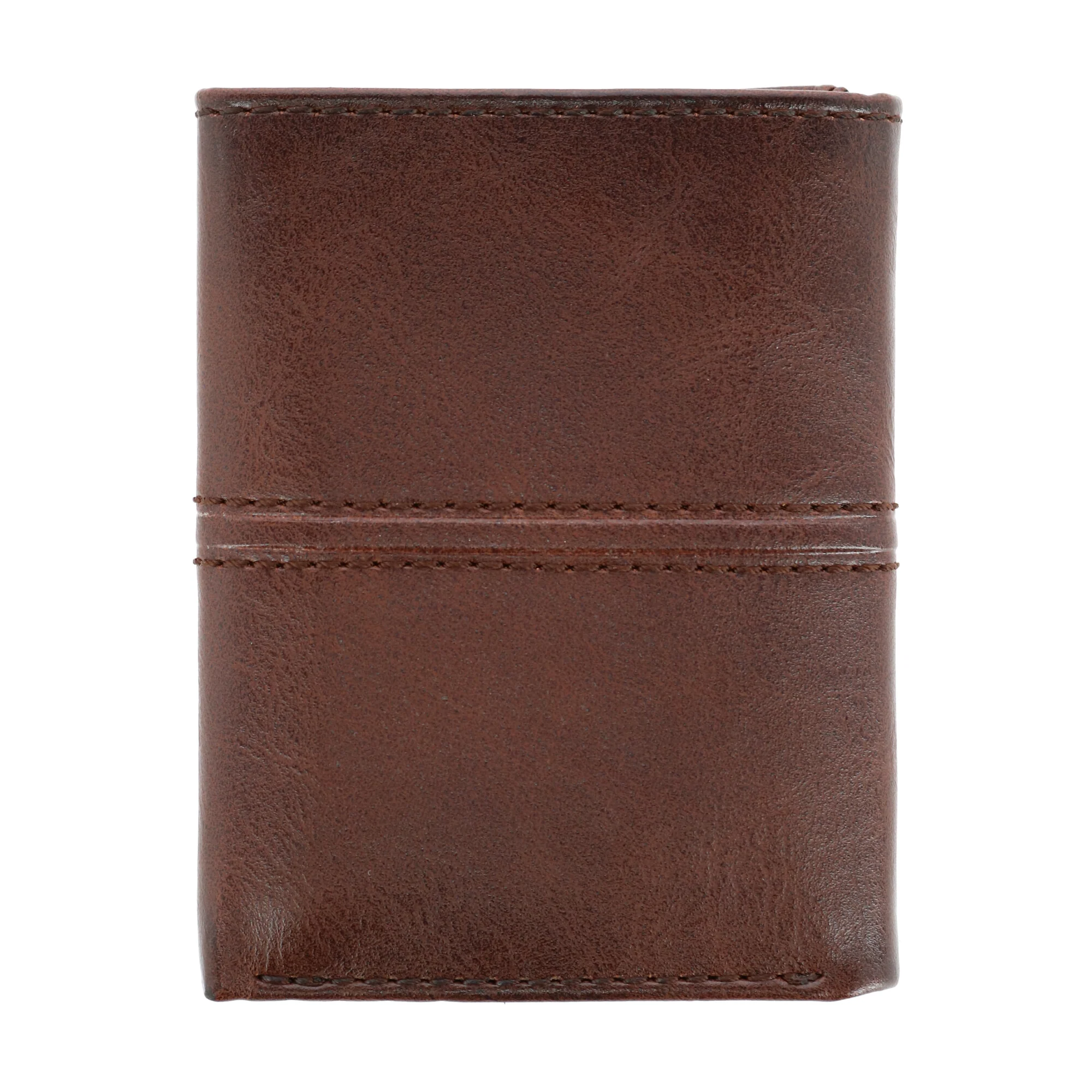 Men's RFID Protected Trifold Wallet with Double Row Stitching