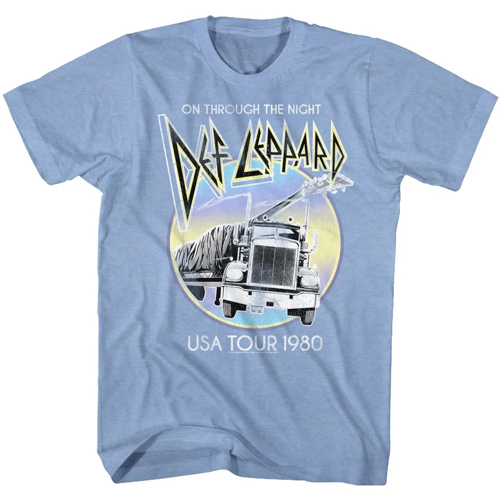DEF LEPPARD Eye-Catching T-Shirt, USA Tour 1980