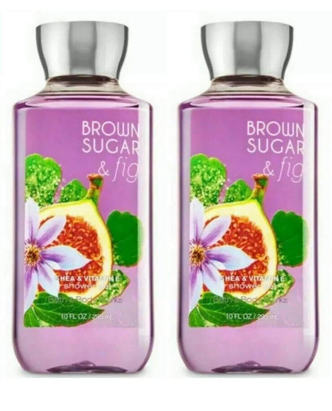 Bath and Body Works Brown Sugar & Fig Shower Gel 10 Oz 2 Pack (Brown Sugar & Fig)