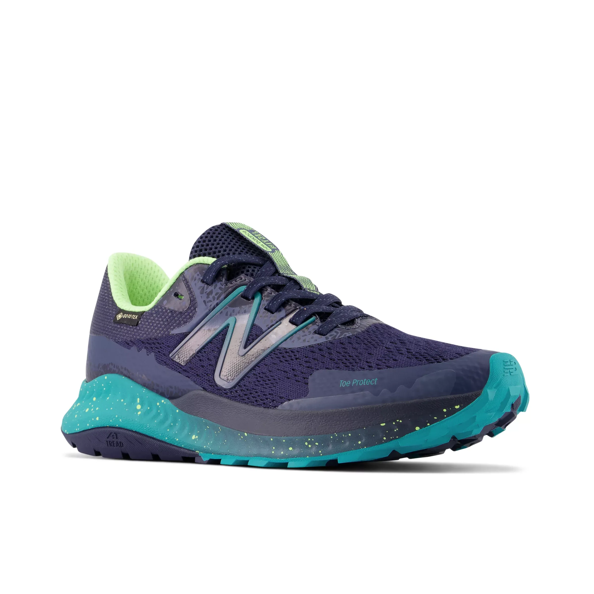 DynaSoft Nitrel v5 GTX - Natural Indigo with Electric Teal and Bleached Lime Glo