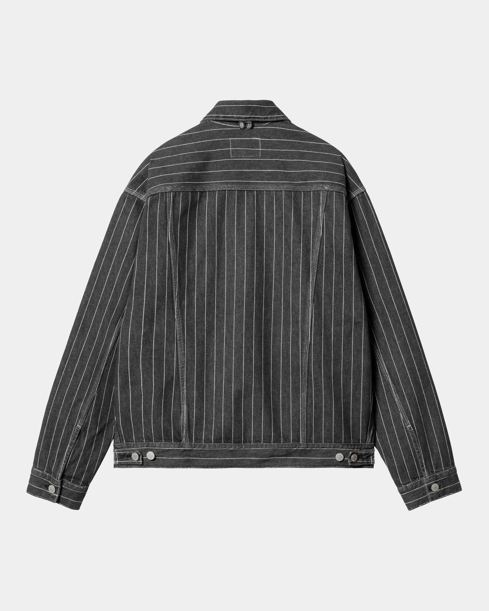 Orlean Stripe Jacket | Black / White (stone washed)