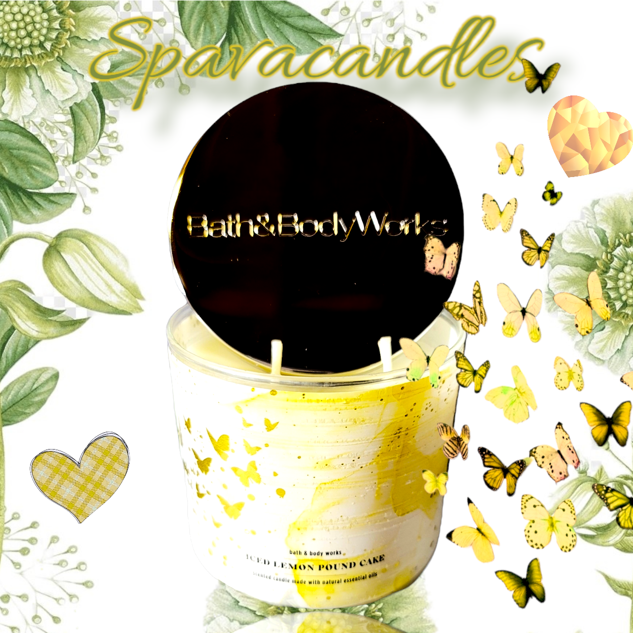 Iced Lemon Pound cake 3 Wick Candle 2023