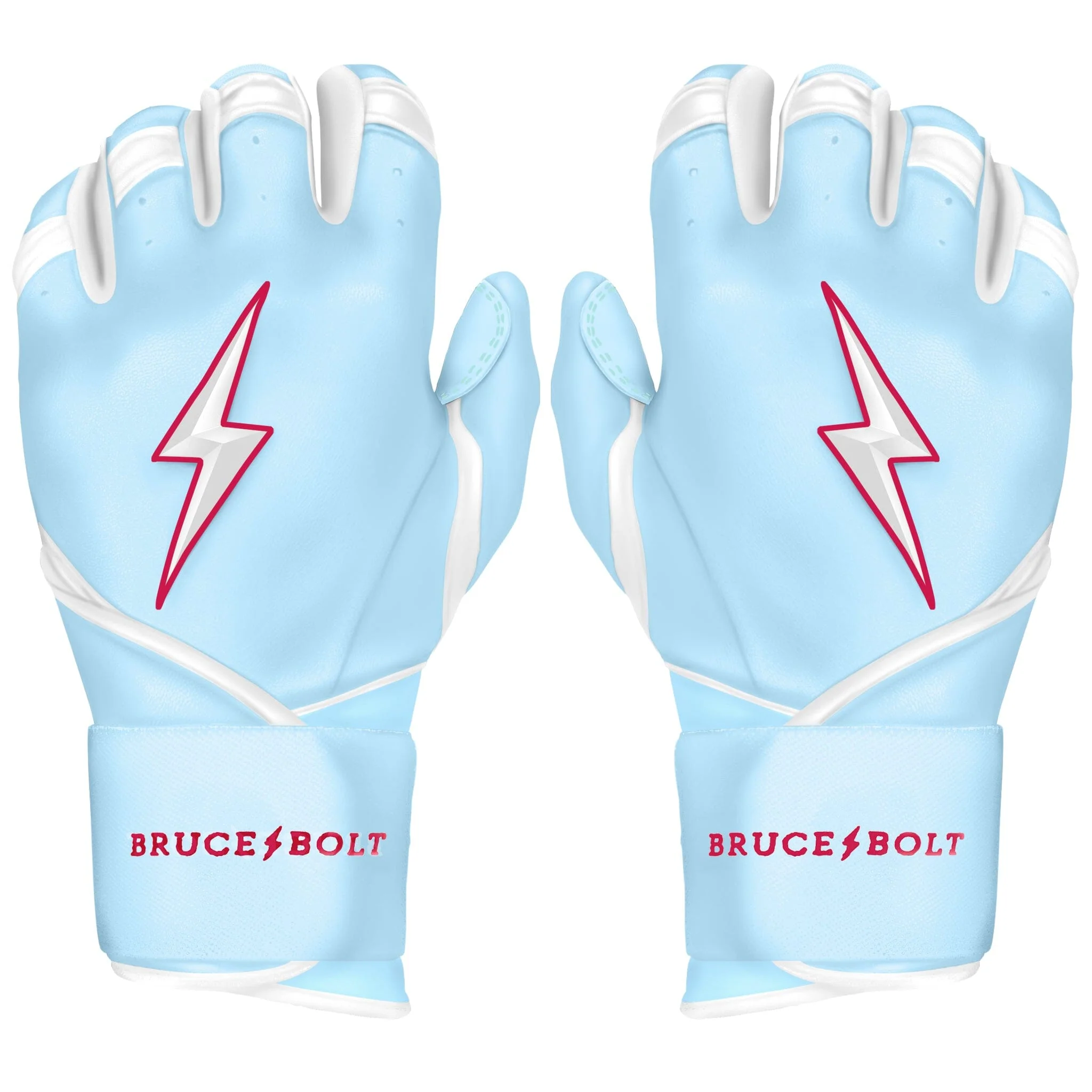 PREMIUM PRO HAPP Series Long Cuff Batting Gloves | BABY BLUE