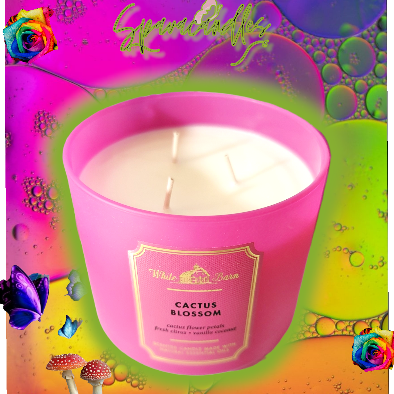 Cactus Blossom 3 Wick Candle 2023