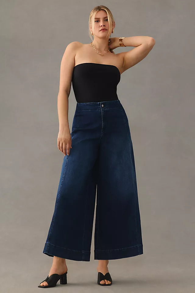 Maeve High-Rise Palazzo Jeans DENIM DARK
