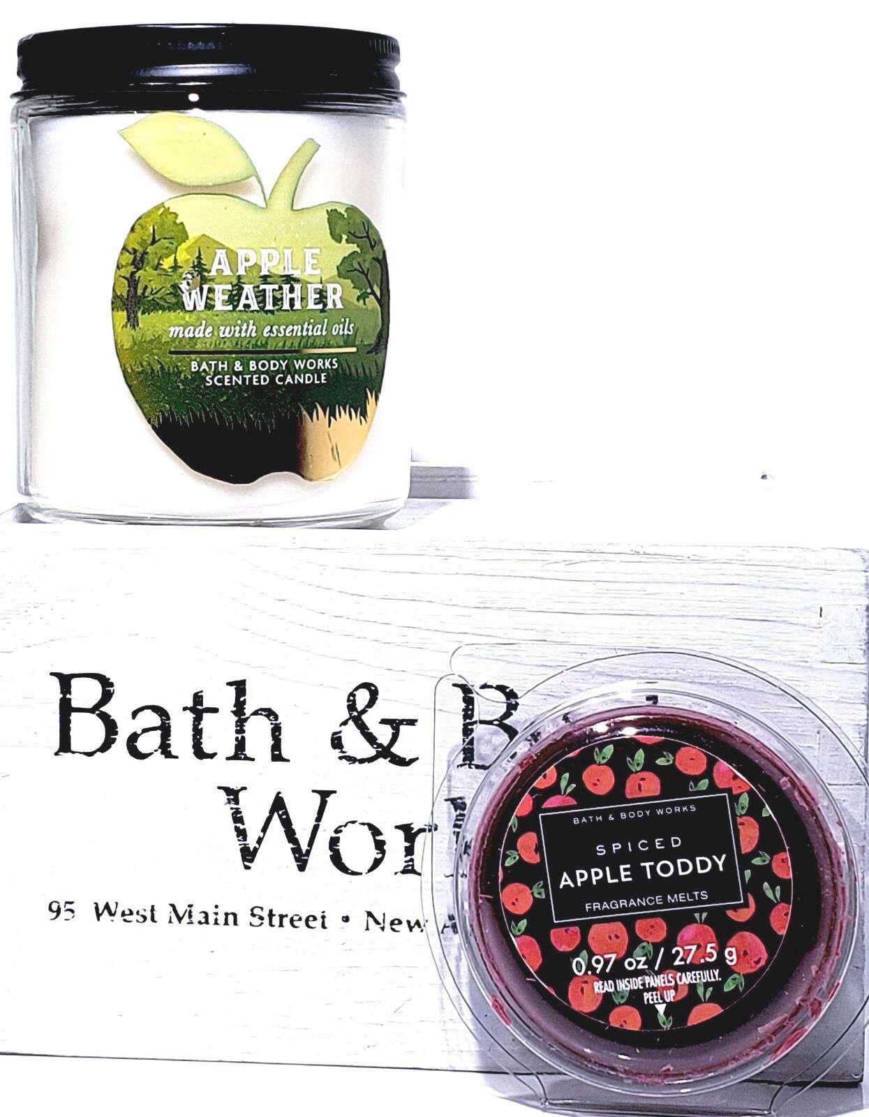 Apple Weather Single Wick Candle, Spiced Apple Toddy Wax Melt