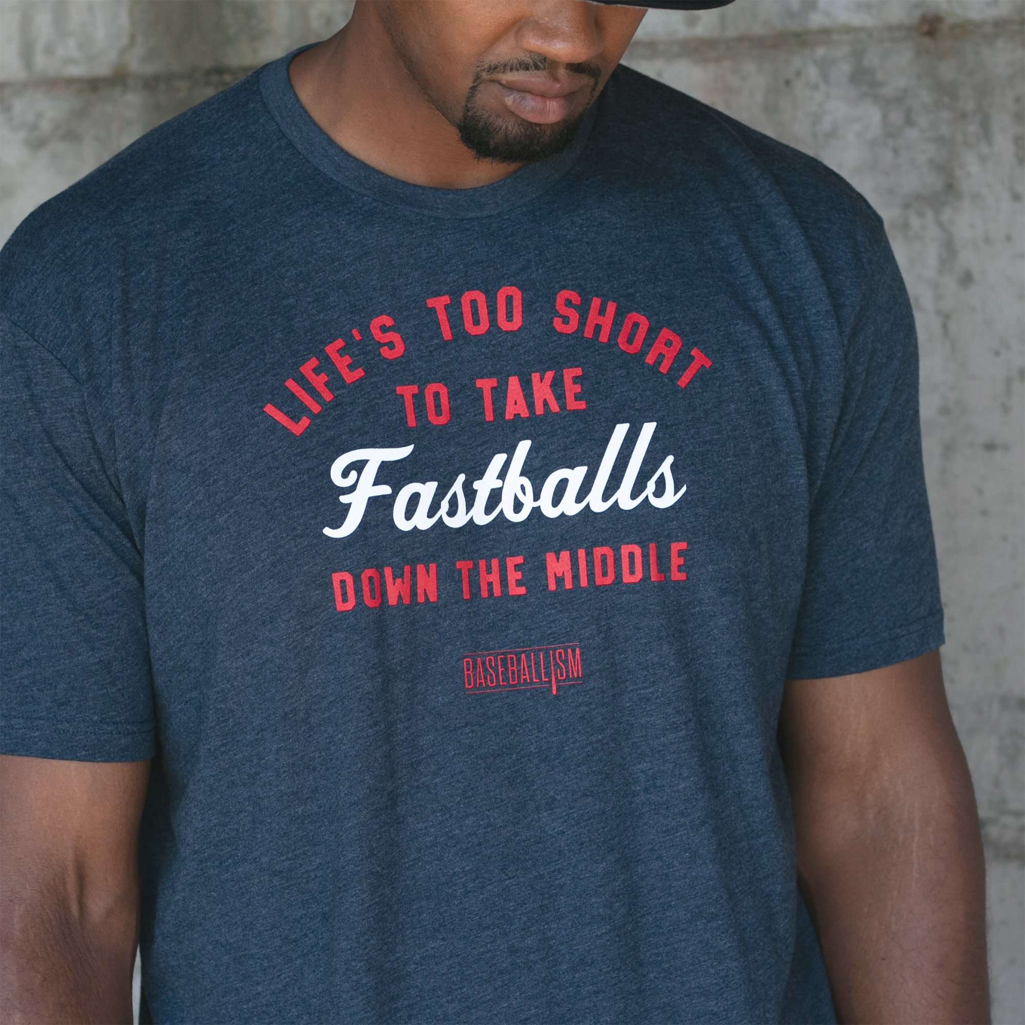 Life's Too Short - Navy Tee