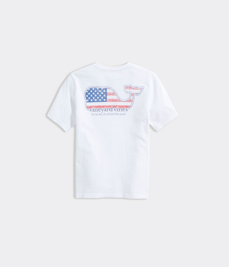 Boys' vineyard vines Americana Whale Short-Sleeve Pocket Tee