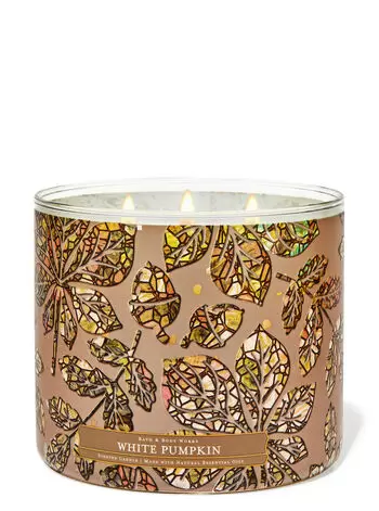 White Pumpkin 3-Wick Candle