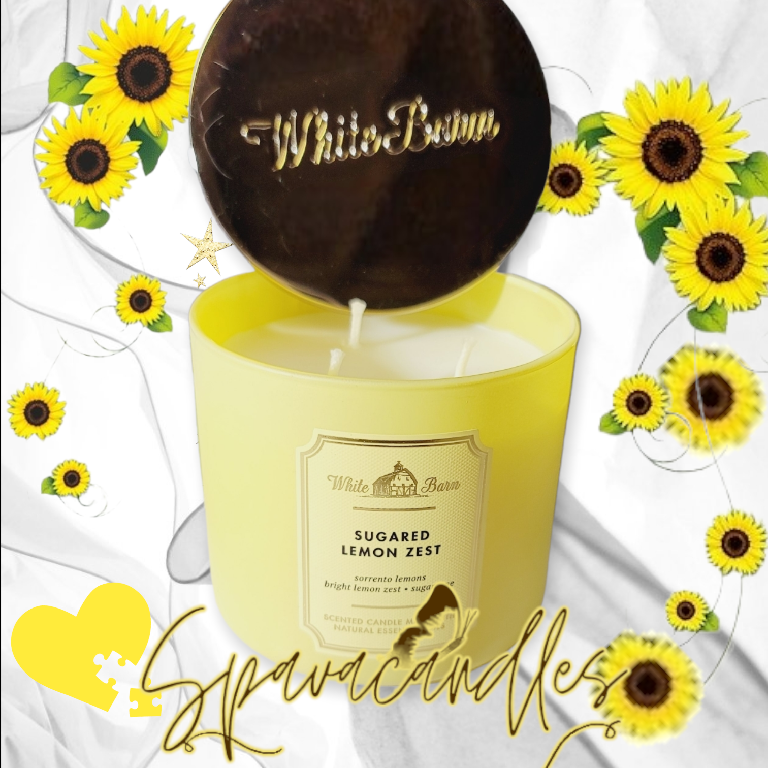Sugared Lemon Zest 3 Wick Candle 2023