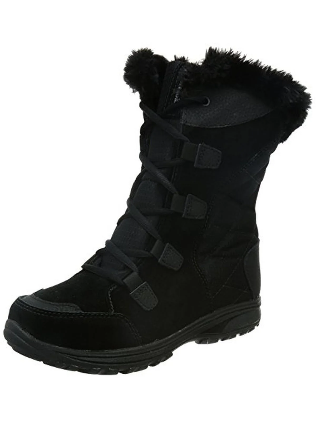 Ice Maiden II Womens Suede Quilted Winter Boots