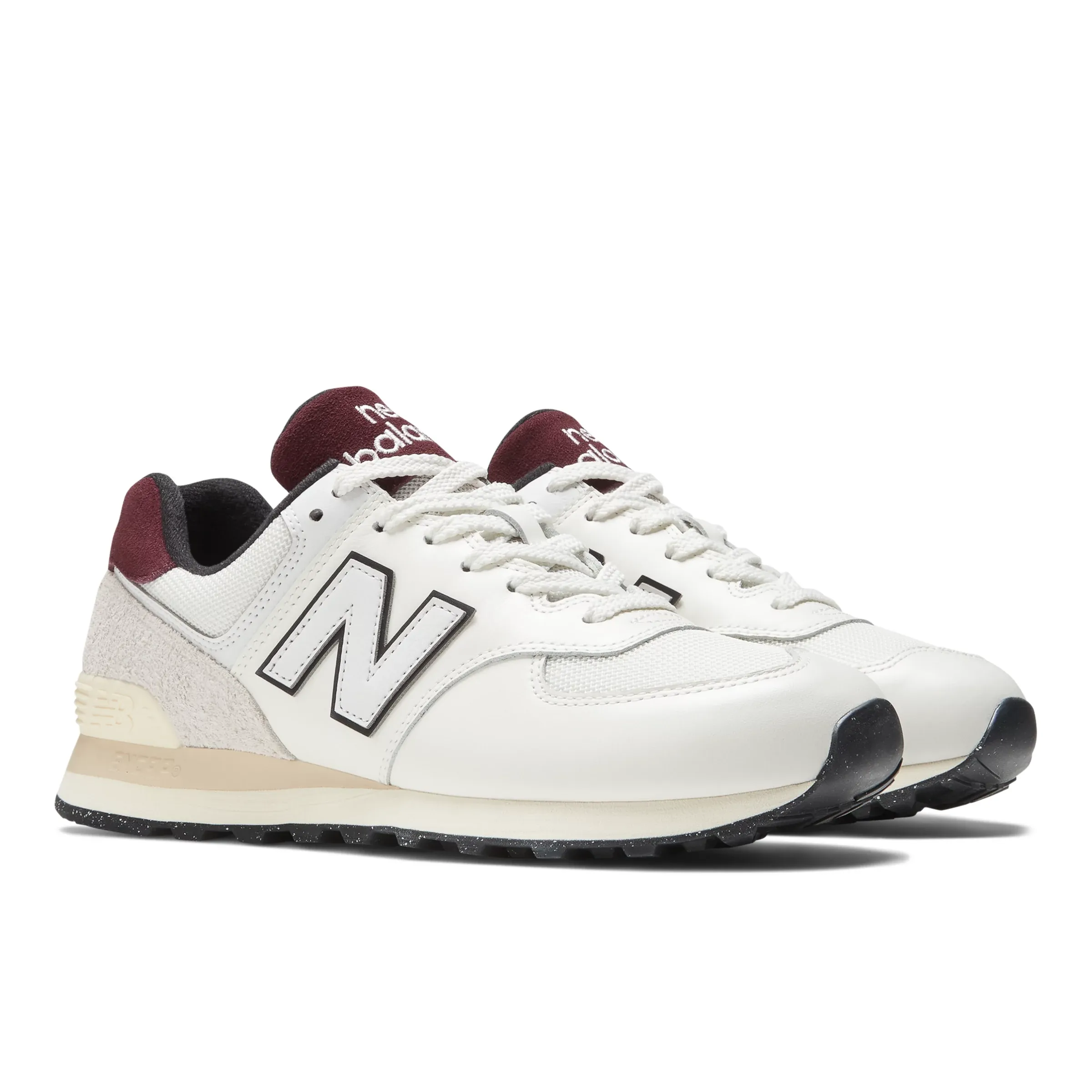 574 - White with Burgundy