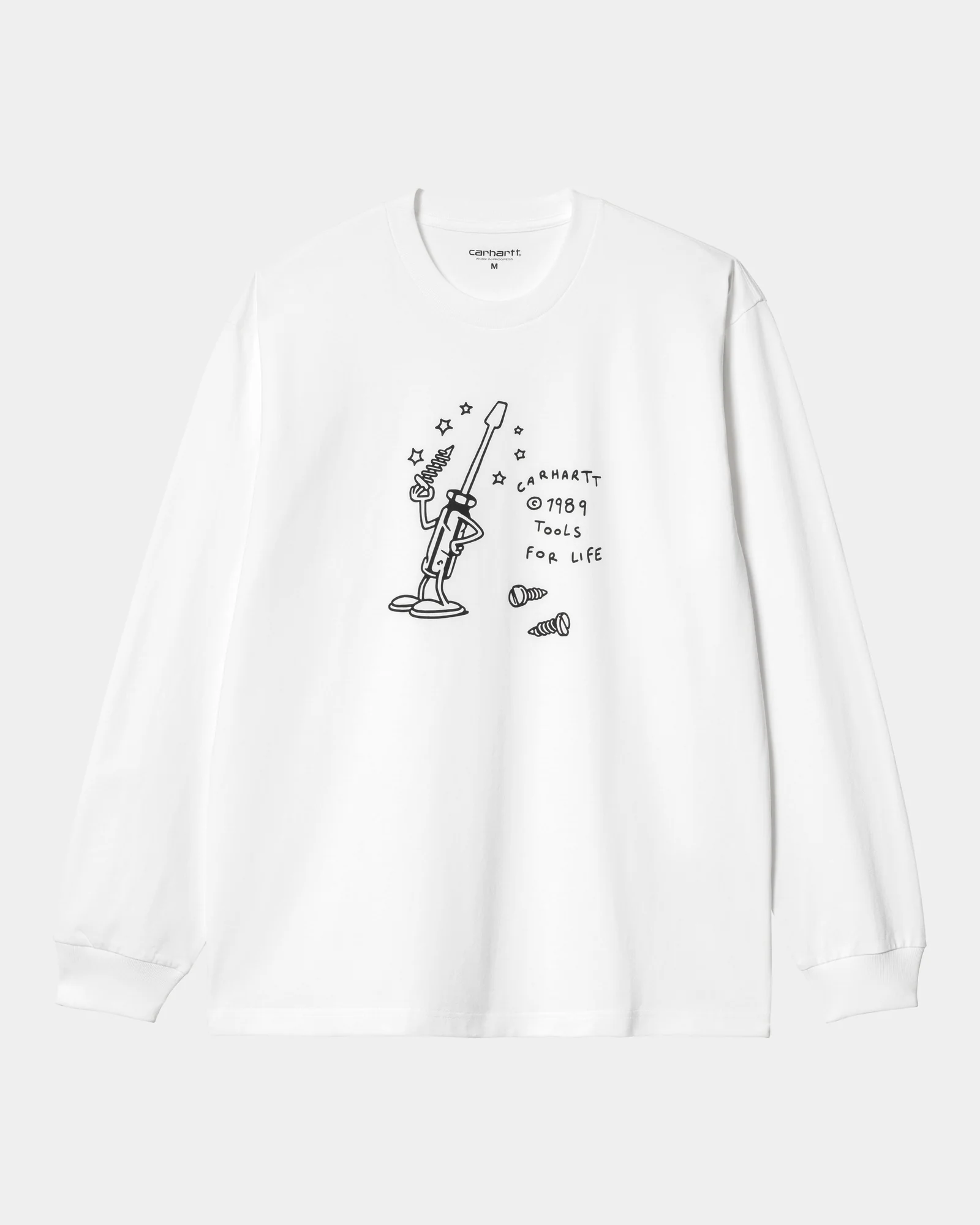 Tools For Life Long Sleeve T-Shirt | White
