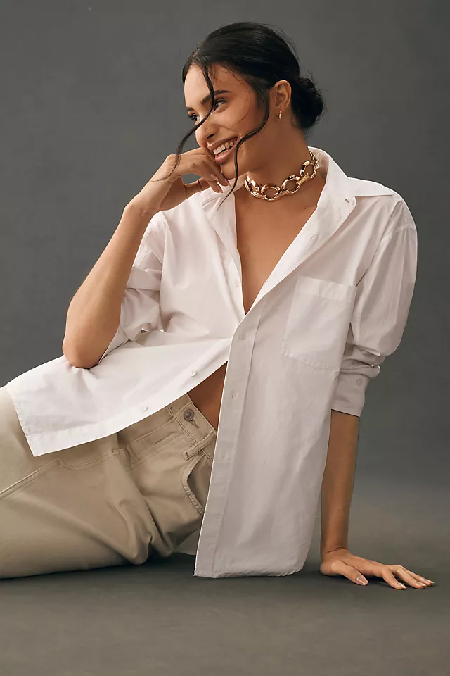Citizens of Humanity Kayla Buttondown Blouse OPTIC WHITE